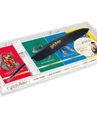 Coffret papeterie avec plume et carnets Harry Potter